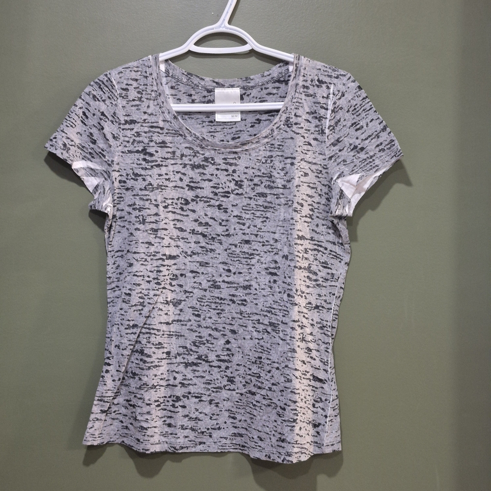 Denver Hayes Monochrome Speckled Short Sleeve Tee